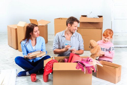 Professional removal company helping with a house move in Wales