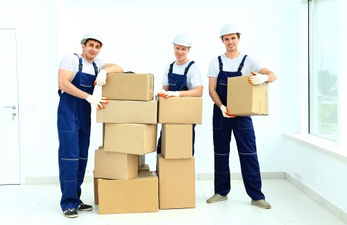 Office relocation planning team in Wales preparing for a business move