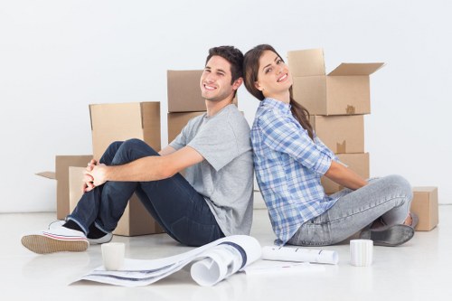 Moving team completing a pre-move risk assessment