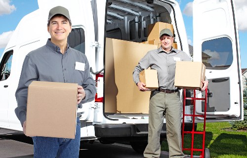 Assorted packing materials and boxes for shipping in Wales